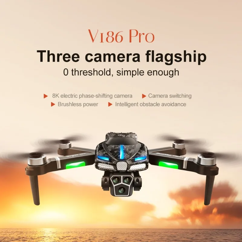 Photography Drone - Yeni V186 Pro Drone Profesyonel fırçasız
