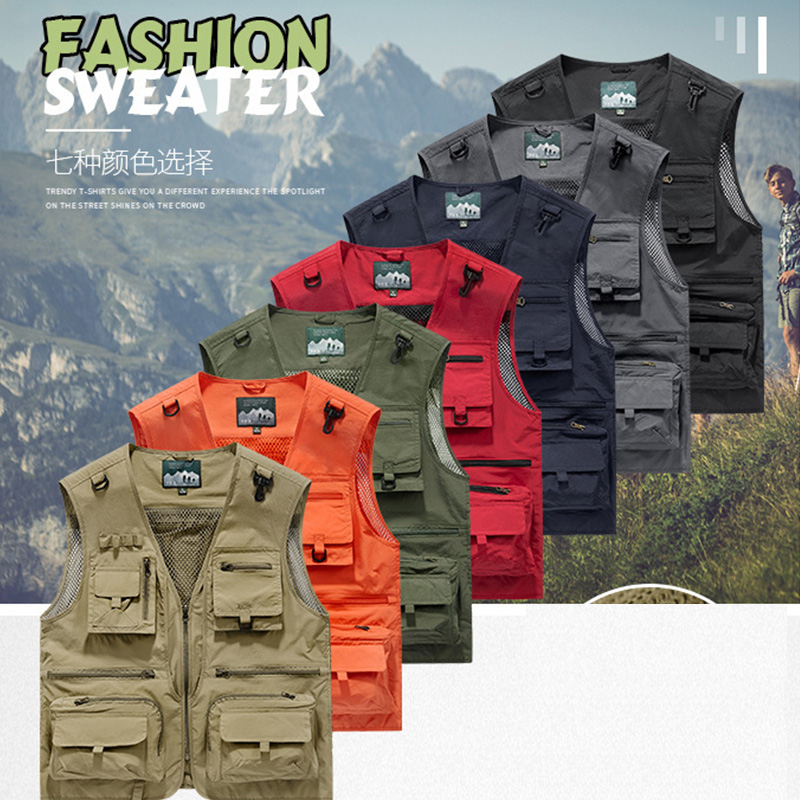 Photography Jacket - İlkbahar ve Sonbahar Fileli Hızlı Kuruyan