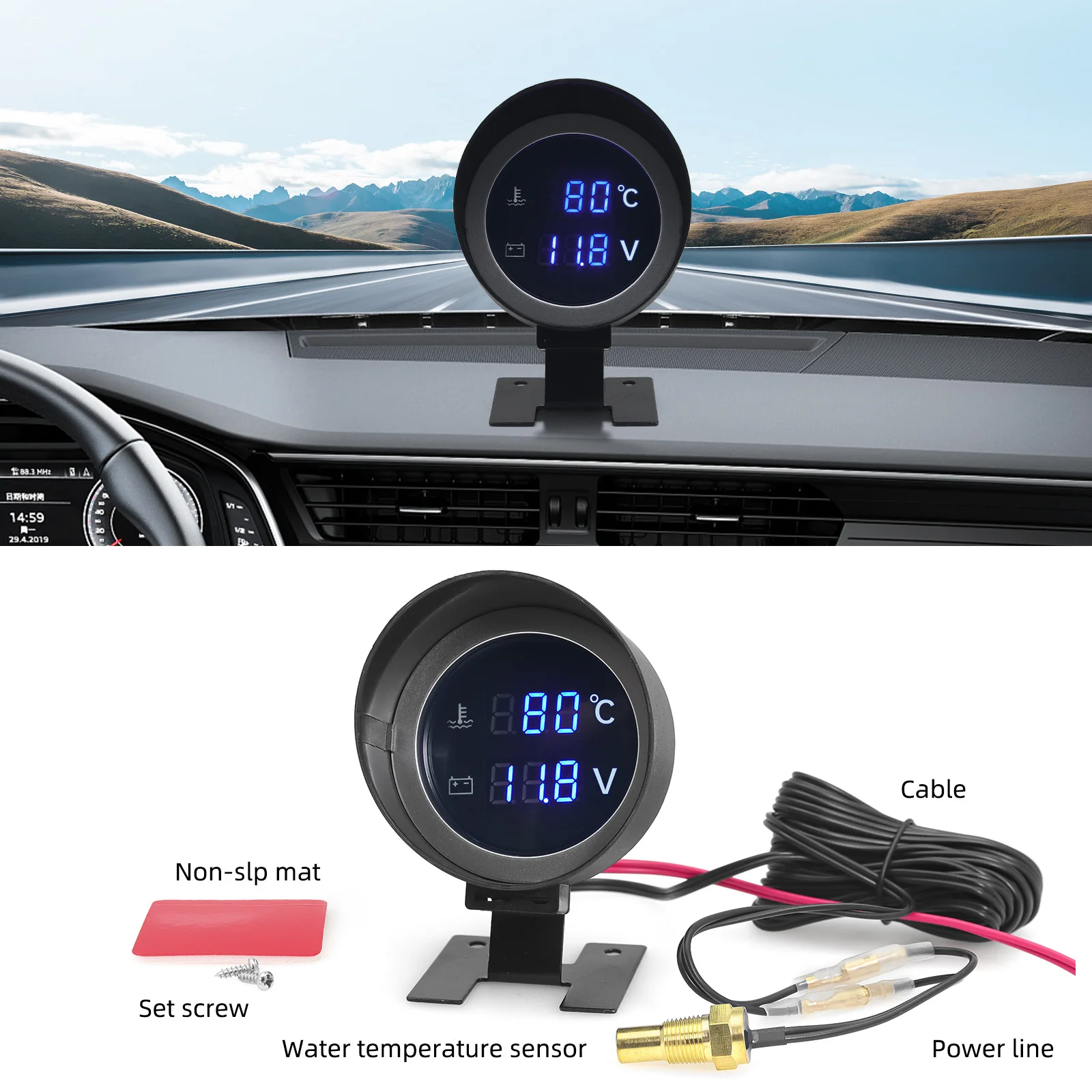 Led Dijital Araba Kamyon Su Sı - Light Meter Incident incelemesi ve fiyatı